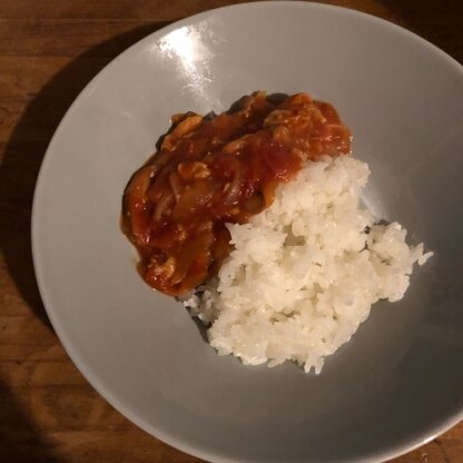 トマト缶ならある！って事で作りましたが、もうルーは買わなくていいなと思えるおいしさでした。ありがとうございます！